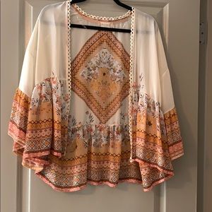 Printed kimono
